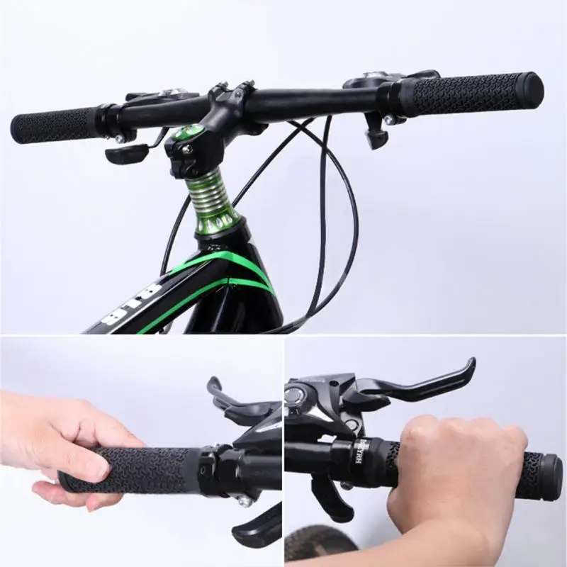 Bicycle Rubber Grips Mountain Bike Unilateral Locking Grips Nonslip