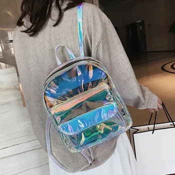 

New Wave Female Bag Student Bag Reflective Shoulder Bag Harajuku Soft Girl Personality Backpack