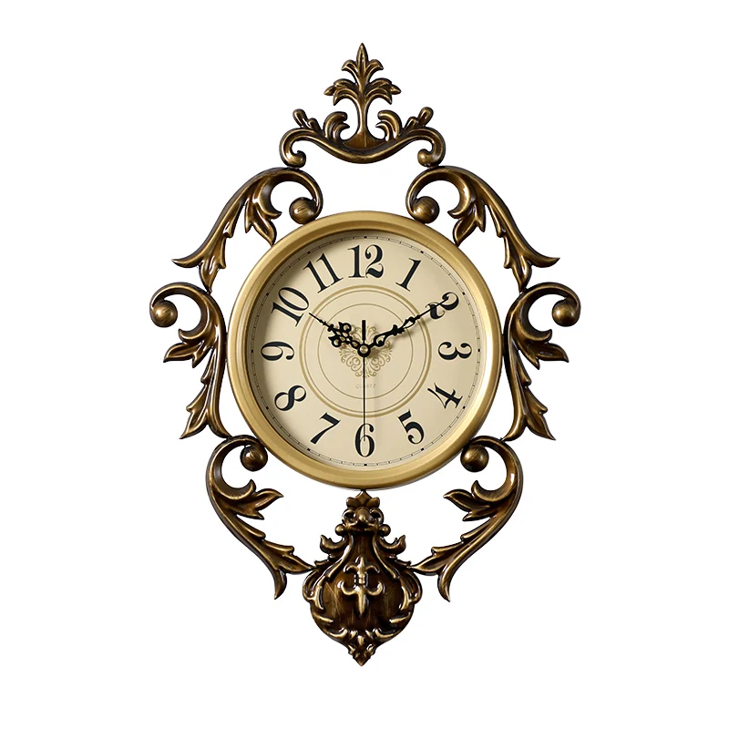 Silent Clock Clock Affordable Graceful Art Wall Watch Decorate Clock Gold  