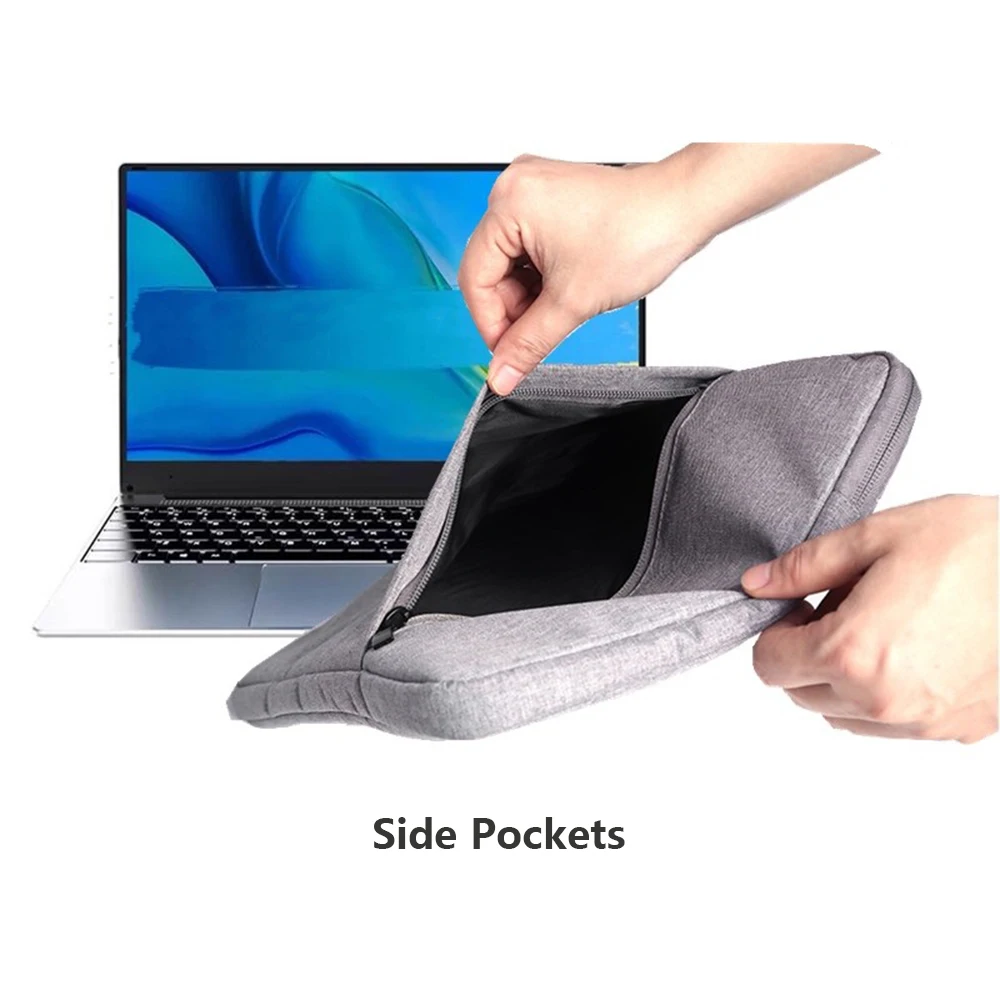 Bolsa de Laptop Impermeável Caixa de Computador para Macbook Air 13 Xiaomi Lenovo Dell Asus 11 12 13.3 14 15.6 17.3 - Imagem 5