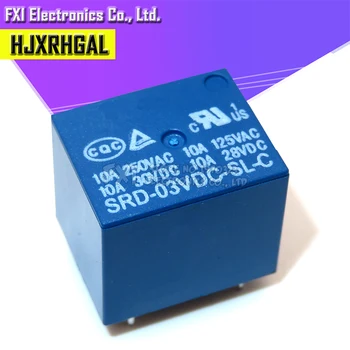 

5PCS/LOT Relay SRD-03VDC-SL-C relays 5PINS 3V DC High Quality
