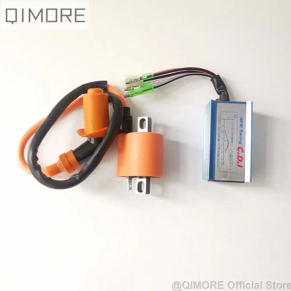 Motorcycle Ignition Coil Ignition CDI Box Moped Ignition Coil Motorcycle CDI Unit Performance CDI & Ignition Coil For 2 stroke Minarelli 1E40QMB Scooter Moped JOG50 3KJ JOG90 Vento ZIP Keeway Hurricane TNG LS49