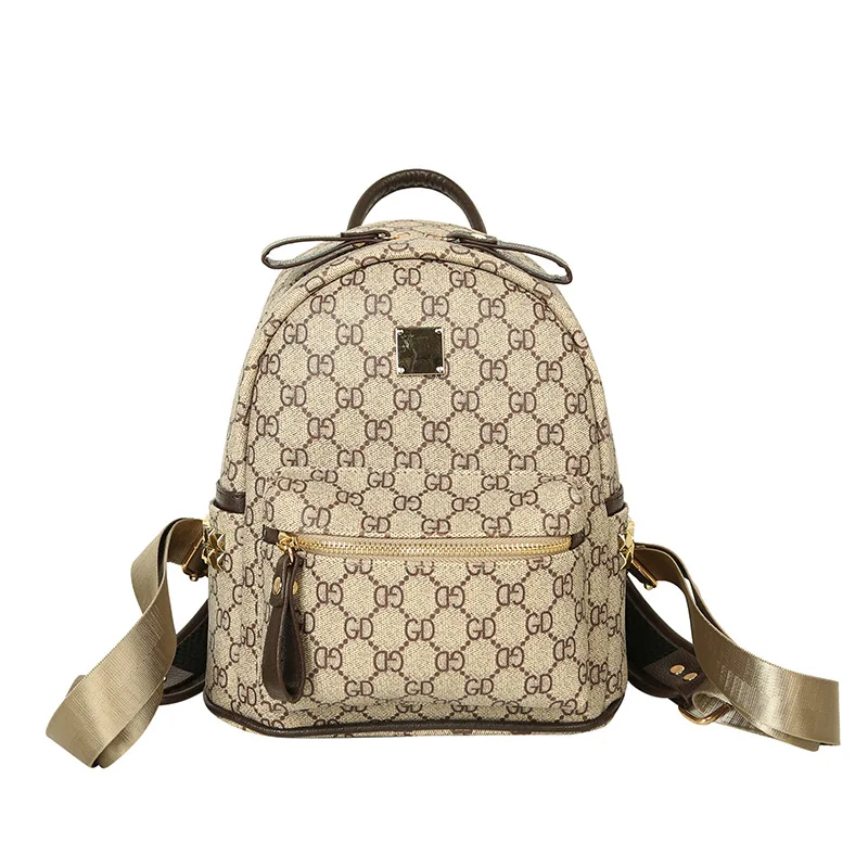 

Backpack Female Pu 2020 New Trendy Casual Fashion Retro Printing Custom Backpack Small Bag Mini Backpack Backpack Women