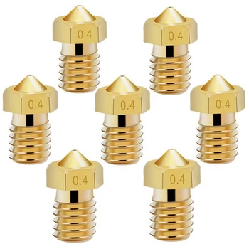 

14 Pcs M6 3D Printer Nozzle 0.4mm Extruder Brass Nozzle Print Head