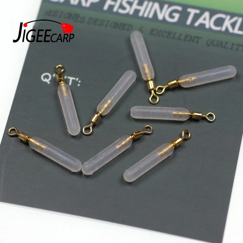 JIGEECARP20pcsCopperHeadSiliconeFishingFloatSeatAntiknot