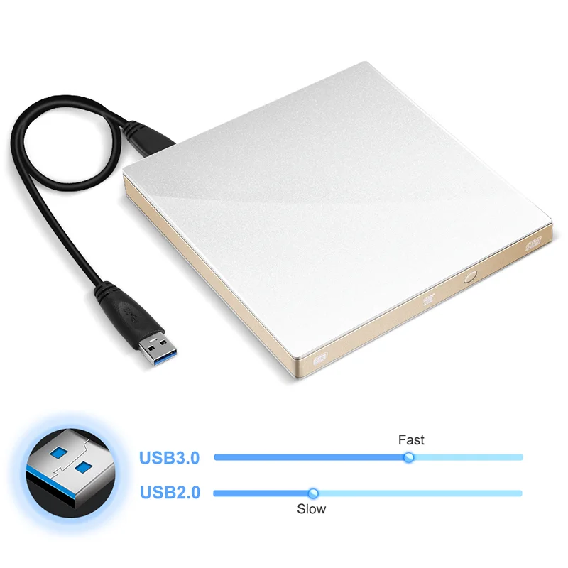 USB 3,0 DVD привод Оптический привод CD rom плеер DVD RW горелка для ноутбука компьютера ПК Macbook OS Window 10