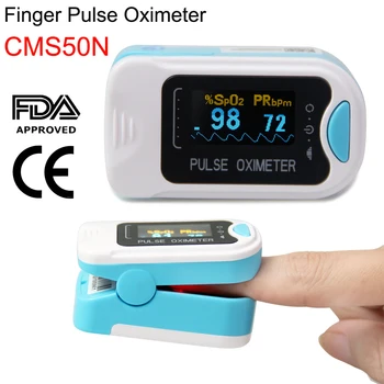 

CMS50N Finger Tip Pulse Oximeter Portable Adult Blood Oxygen meter SpO2 Saturation Pulse Rate Heart Rate HR PR Health Monitor