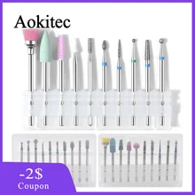 Aokitec из вольфрамовой стали для полировки ногтей, покрытие для головки, аксессуары для инструментов для ногтей, вращающаяся пилка для ногтей, пилинг, полировка
