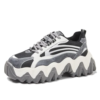 

Platform Shoes Women Hight Increasing 6 CM New Design Ladies Shoes Lightweight Comfortable Zapatillas Zapatos Chunky Sneakers