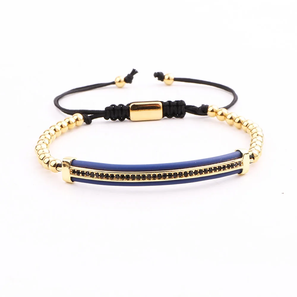 Classic Design High Quality Stainless Steel Beads CZ Pave Charm Handmade Cord Braided Macrame Bracelet Men Jewelry Gift - Image 3