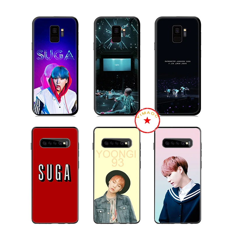 Мягкий силиконовый чехол Suga K Pop Min Yoongi K Pop для телефона samsung Galaxy A9 A8 A7 A6 Plus A5 A3 J6