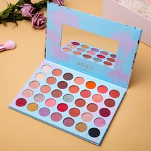 ICYCHEER 35 Color Shimmer Matte Eye shadow Pallete Silky Powder Long Lasting Pigments Pressed Glitter Eye Shadow Palette Makeup