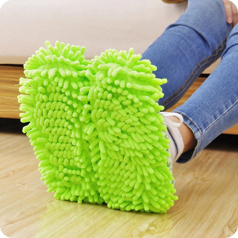 2Ps/Set Lazy Cleaning Cloths Quality Novelty Microfiber Multifunction Detachable Shoes Cover Funny Mop Household Dust Clean Tool