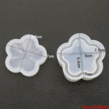 

5 Pcs Box Resin Molds with Lids Silicone Molds for DIY Craft Making Ashtray A2UA