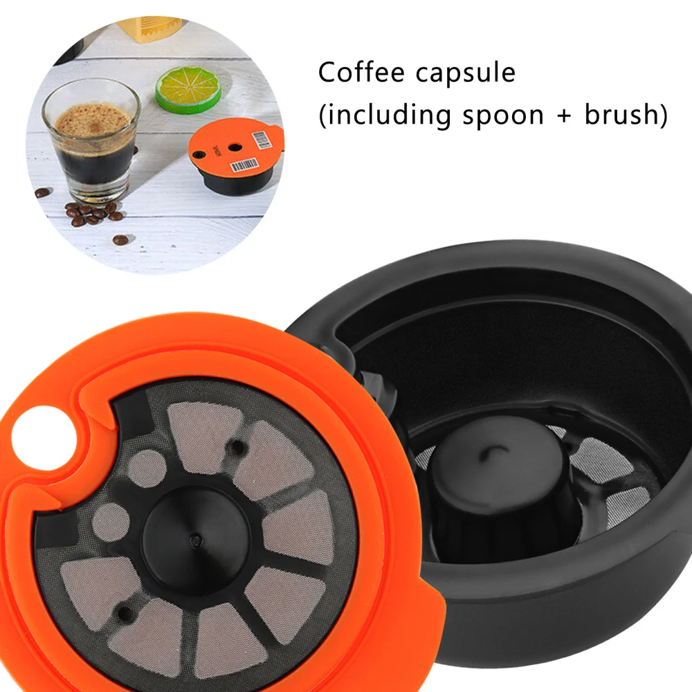 Refillable Coffee Capsules Compatible for Bosch-s Tassimoo Tas Maker Reusable Coffee Capsule Pod 60/180ML Crema Maker BPA Free