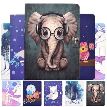 

For Samsung Galaxy Tab S7 11 inch 2020 Case SM-T870 T875 T876 Cartoon Elephant Leather Cover For Samsung Tab S7 11" Cover Cases