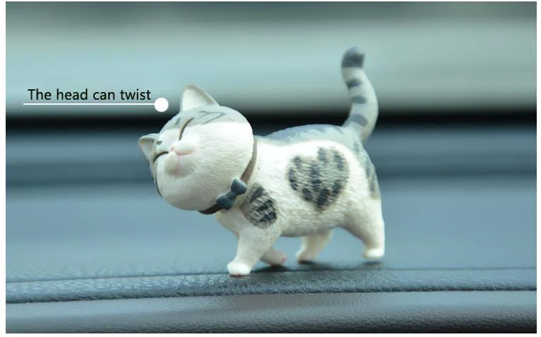 猫の車の装飾 回転ヘッド付きの人形 車の装飾 猫のおもちゃ マイクロランドスケープモデル 愛らしい車のアクセサリー ギフト 9個 Ornaments Aliexpress