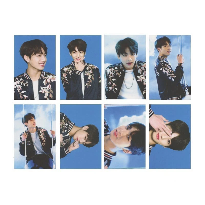 KPOP Bangtan мальчик альбом воспоминания о ломо карты V SUGA сделано бумага фото лампа карты плакат HDPhotocard 3RD 5TH LOVE YOURSELF AllCard - Цвет: JK