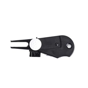 

5 In 1 Multifunctional Score Counter Repair Putting Green Fork Portable Easy Use Golf Divot Tool Foldable Lawn With Brush