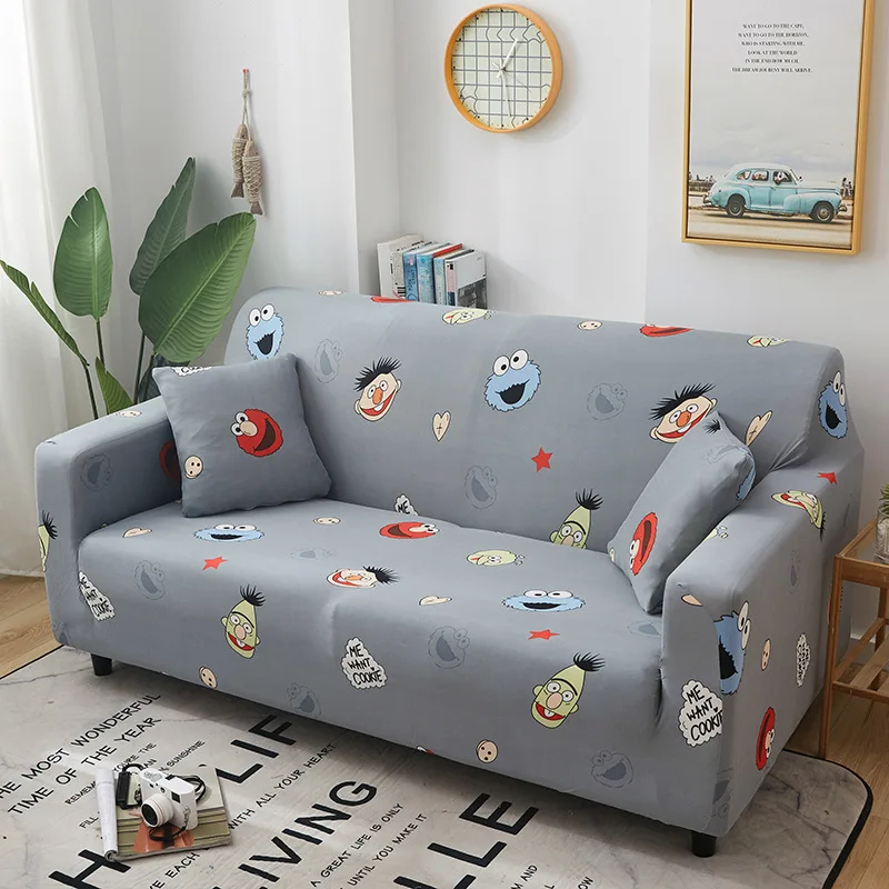 Чехол для дивана с принтом, Универсальный простой эластичный универсальный чехол для дивана, кожаная диванная подушка, один комплект полного покрытия