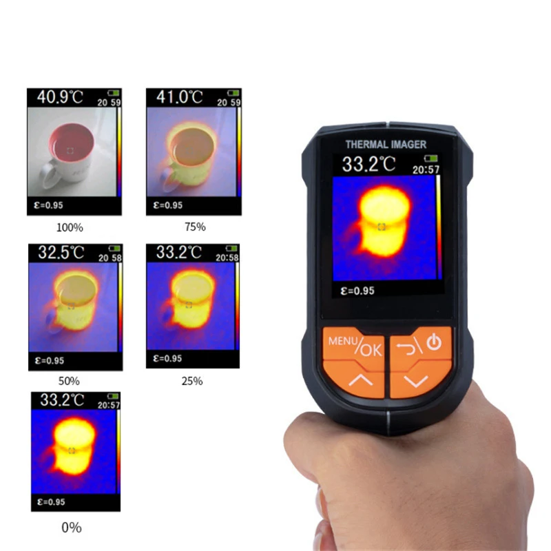 Goede MKL R01 Handheld IR Warmtebeeldcamera Digitale Display 1024P Hoge Infrarood Beeld Resolutie Warmtebeeldcamera