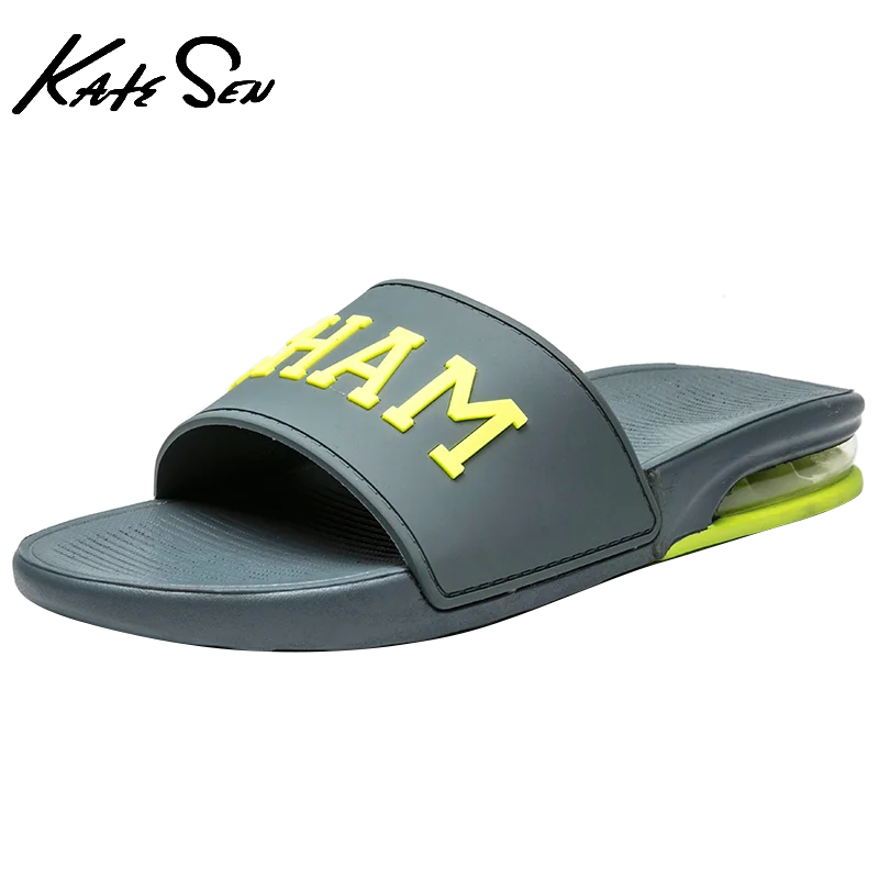 KATESEN 2021 New Summer Men Sandals Fashion Comfortable Soft Leather Slippers Casual Breathable Outdoor Beach Shoes Big Size | Обувь