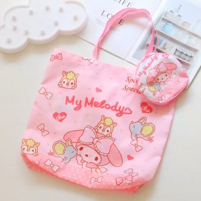 Melody Doraemon Crayon Shinchan Toys Story Единорог белка складная сумка сумки повседневные сумочки для шопинга подарок на день рождения#3313