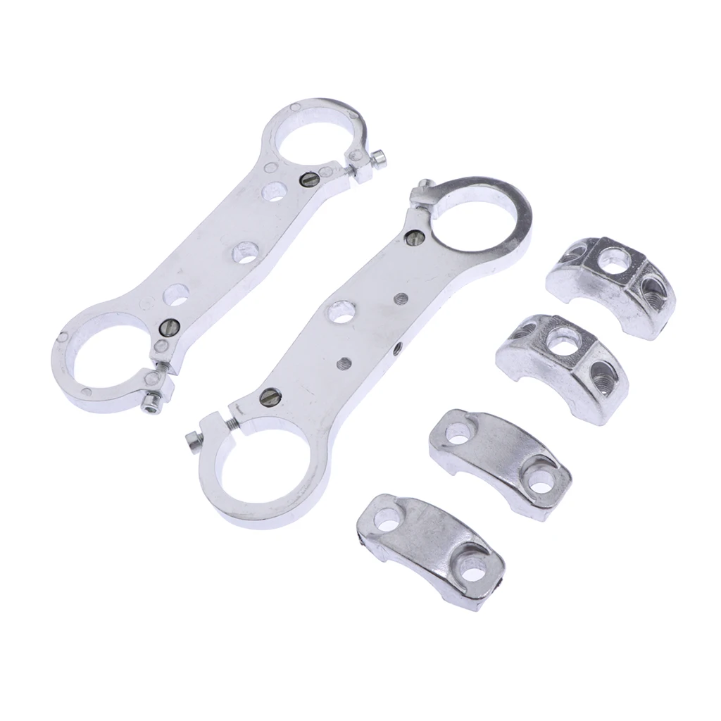 Motorcycle Triple Trees With Clamp - Cnc Aluminum For 49cc Mini Dirt Bike/Racing/ ATV