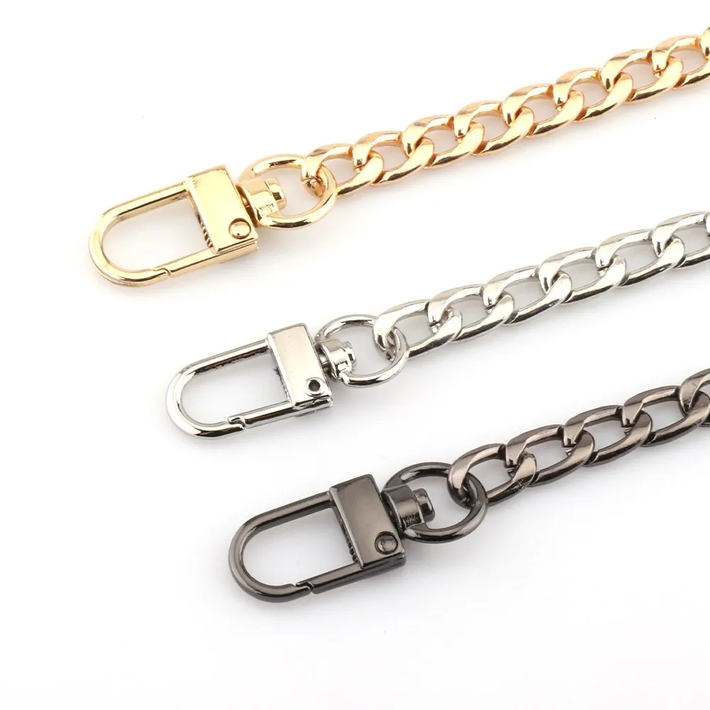 Gold/Silver/Black Bag accessories Bag chain Hardware handbag accessories Metal alloy bag chain strap Shoulder bag strap