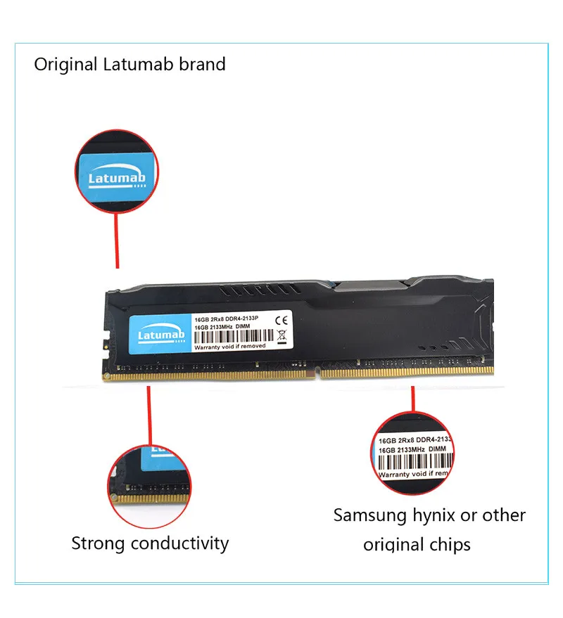 Latumab новая 16 ГБ 32 64 Гб DDR4 2133 МГц настольная Память Dimm оперативная память 288 Pins