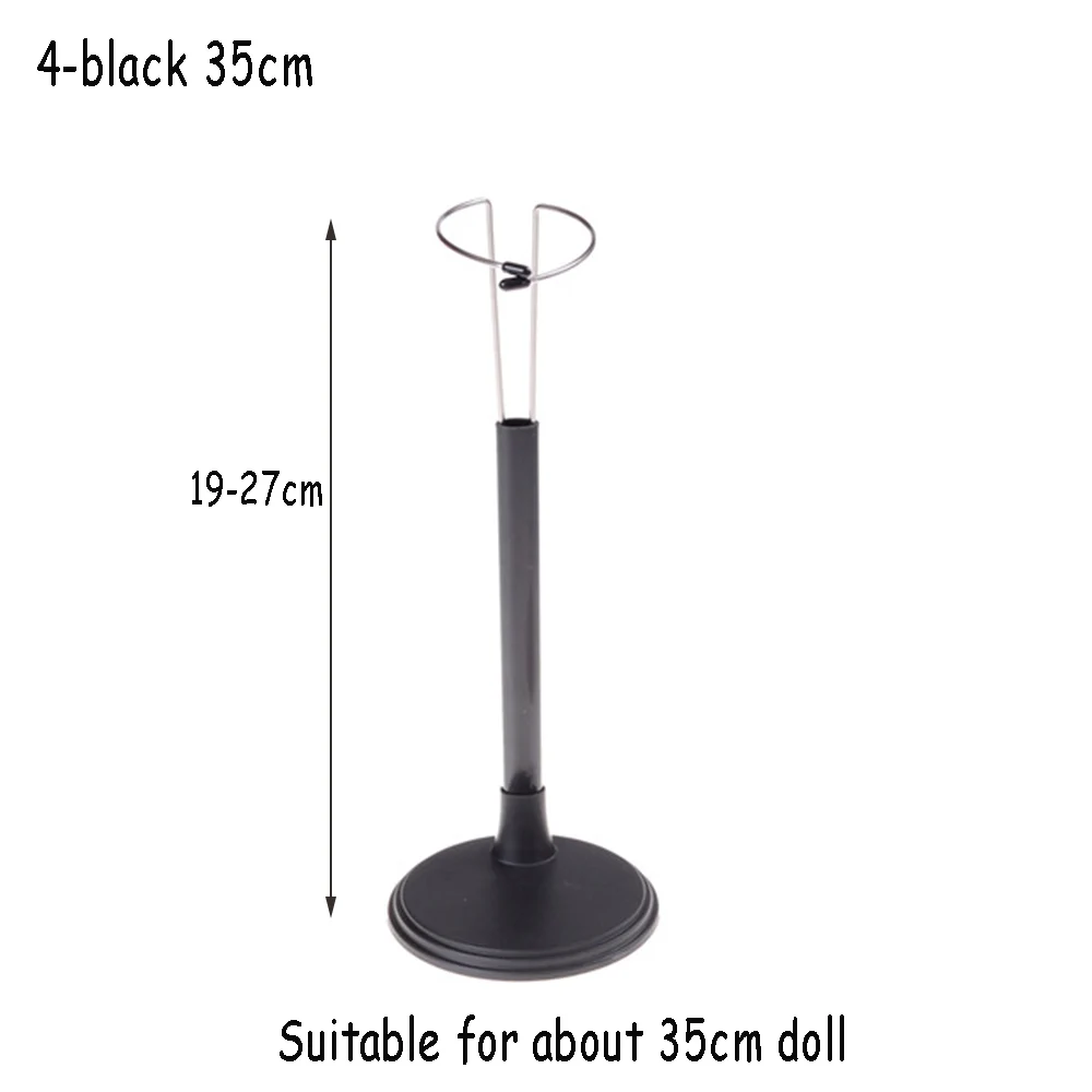 Cute Adjustable Metal White/Black Doll Dummy Puppet Wrist Stand Holder Bracket Support Dollhouse Accessory Toy Display Kid Gift 4