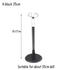 Cute Adjustable Metal White/Black Doll Dummy Puppet Wrist Stand Holder Bracket Support Dollhouse Accessory Toy Display Kid Gift 4