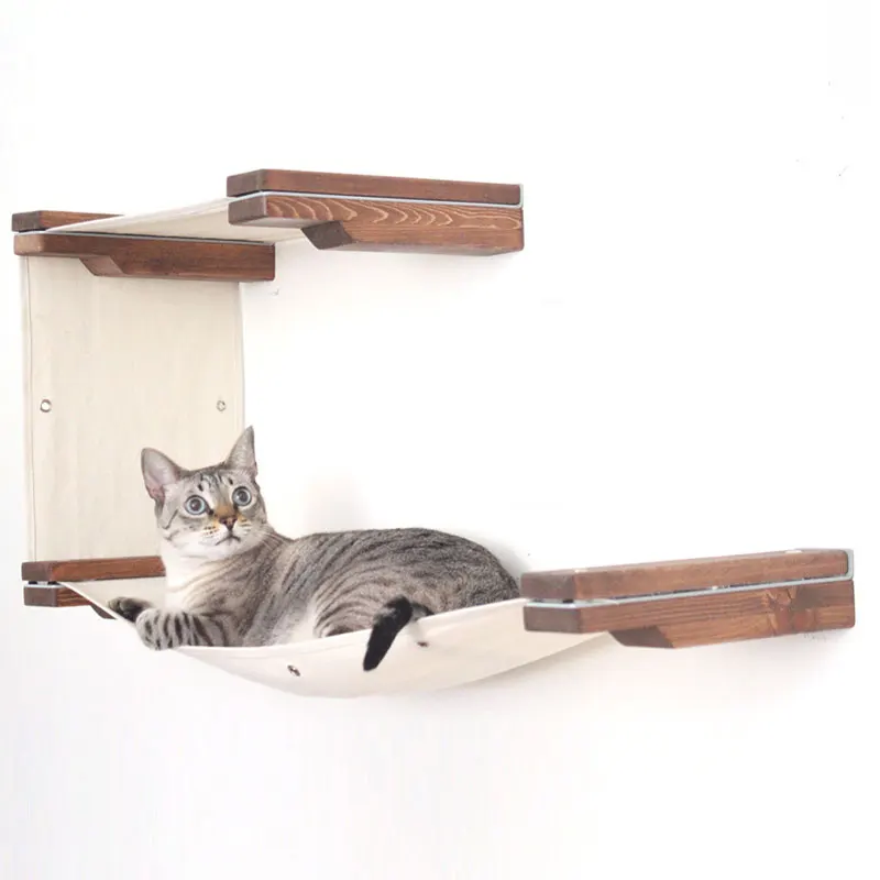 

wall-mounted cat tree hammock pet furniture