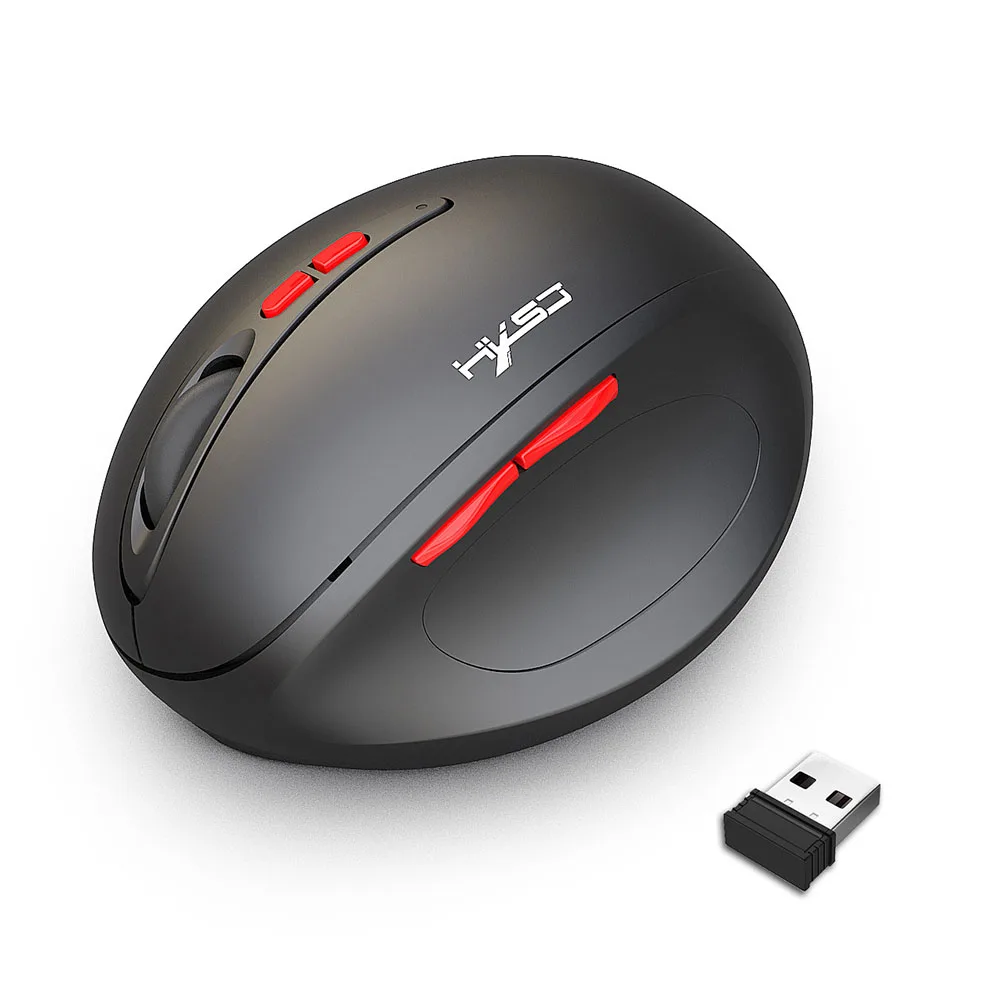 USB Мода игровой офис 2400 dpi PC домашний подарок ноутбук 2,4 GHz эргономичная Вертикальная боль в запястье dpi Регулируемая беспроводная мышь
