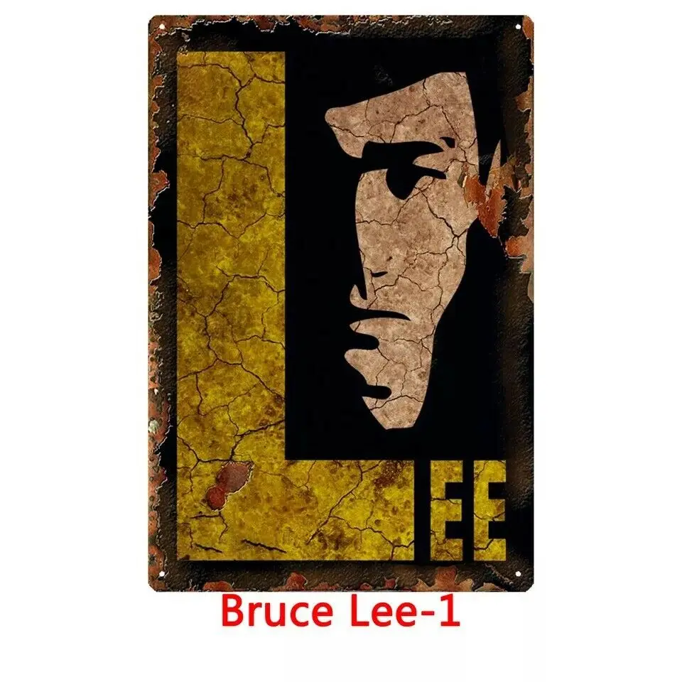 Metal Tin Sign bruce lee Bar Pub Home Vintage Retro Poster Cafe ART | Дом и сад