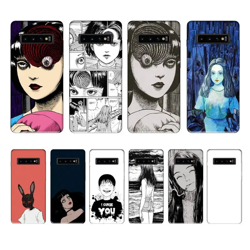 Чехол для телефона Junji Ito Tees с ужасами чехол Samsung Galaxy S7 S8 S9 S10e S20 PLUS Note 10 Pro LITE NOTE 20 UITRA |