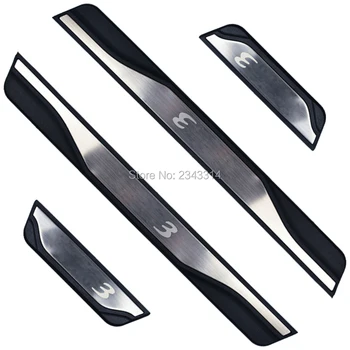 

For Mazda 3 2014-2017 2018 2019 Stainless Door Sill Scuff Kick Plate Protector Trim Guard Pedal Cover Car Styling Accessories