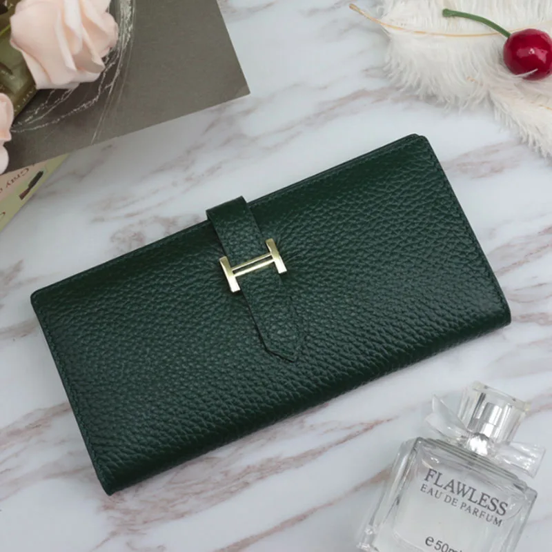 New Fashion Cell Phone Wallet Purse Genuine Leather Card Holder Hot Sale Womens Purses And Handbag Designer Long Card Wallet