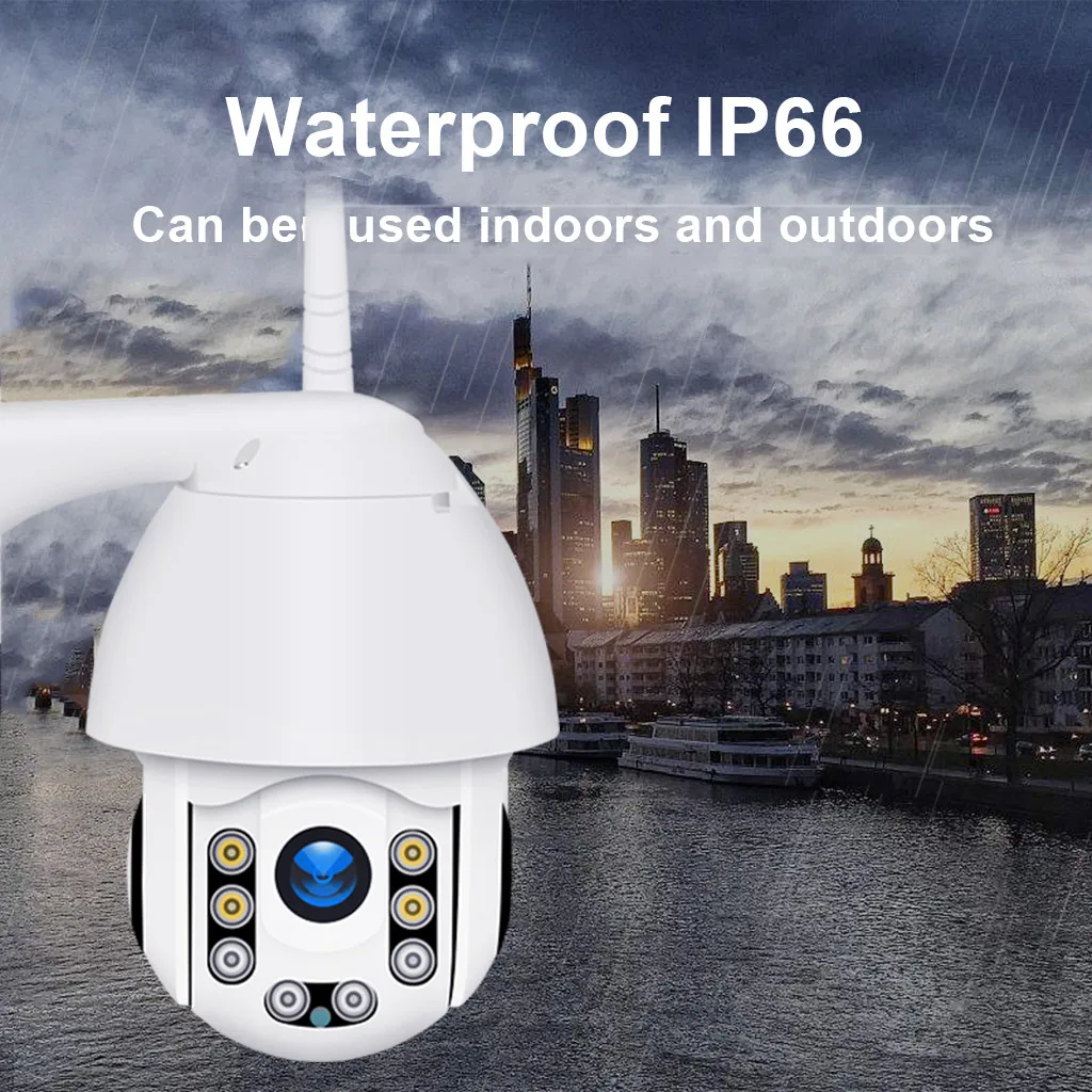 HD 1080P Открытый водонепроницаемый WiFi PTZ для Pan Tilt безопасности IP IR камера ночного видения для ONVIF US/EU/UK/AU домашний мониторинг#822