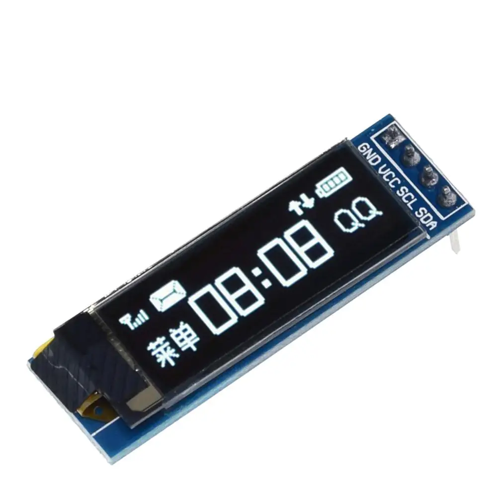 TZT 0,91 дюймовый O светодиодный модуль 0,9" Белый Синий O светодиодный 128X32 O светодиодный ЖК-дисплей 0,91" IIC - Цвет: Белый