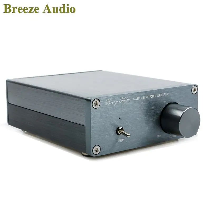 Бриз аудио BA100 HiFi Класс D аудио цифровой усилитель мощности TPA3116D2 Расширенный 100 Вт+ 100 Вт мини домашний алюминиевый корпус Amp