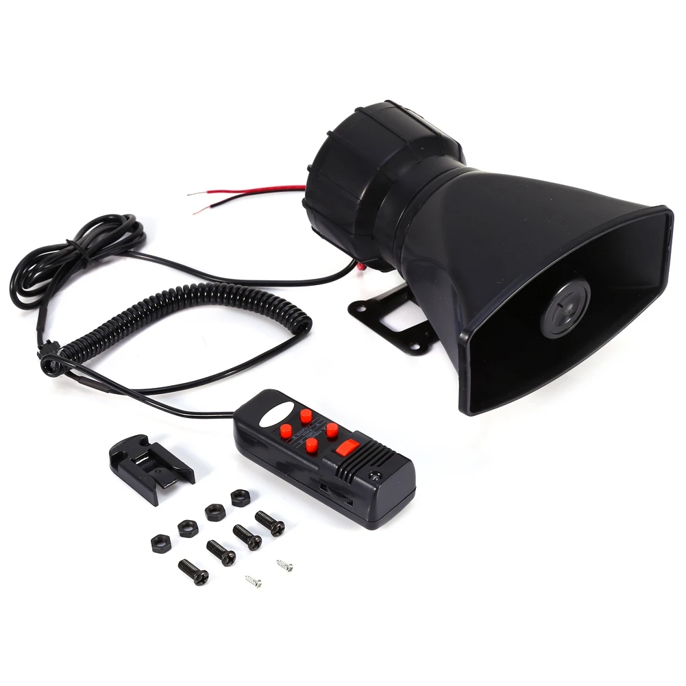 12V 5-звук тон 300db автомобиля Мегафоны громкий воздушный рожок сирены PA MIC Динамик 4 с овальным вырезом на монтажное основание для любого автомобиля фургон или грузовик