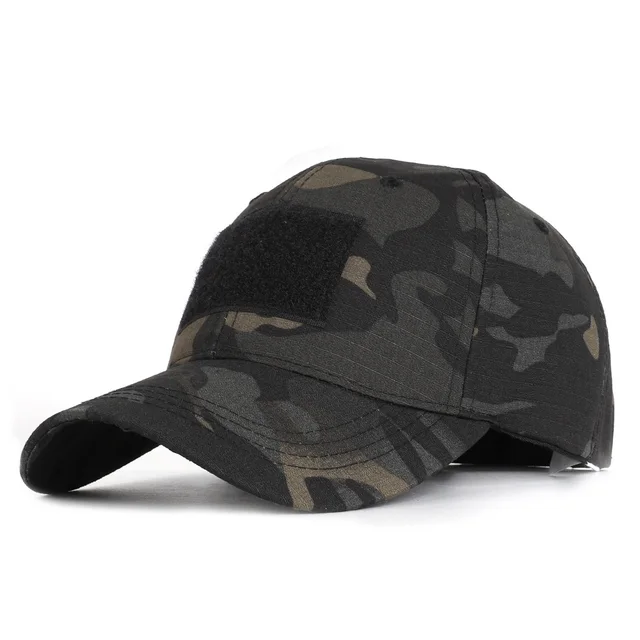 17 Colors Camo Men's gorras Baseball Cap Male Bone Masculino Dad Hat Trucker New Tactical Men's Cap Camouflage Snapback Hat 2022 Dark night