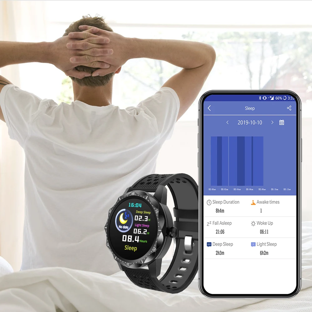 COLMI SKY 1 Pro Fitness tracker IP67 waterproof Smart watch Heart Rate Monitor Bluetooth Sport Men  - 4000226601693
