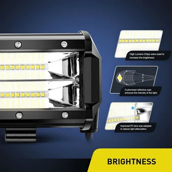 

5-Inch Work Light 72W Work Light Spotlight Truck Off-Road 1Pair Useful