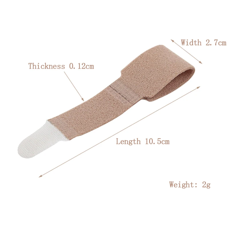 2pcs Fabric Toe Finger Straightener Hammer Toe Hallux Valgus Corrector Bandage Toe Separator Splint Wraps Foot Care