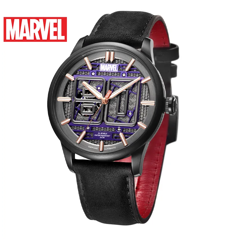 Мужские механические часы MARVEL, Роскошные автоматические мужские часы с перфорацией, модные повседневные спортивные часы