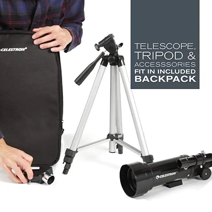 Портативный астрономический телескоп для начинающих Celestron оптика с полным