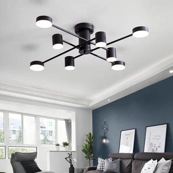 

Nordic Brief LED Ceiing Chandelier Molecular lamp for Living room Bedroom Lampara Postmodern Loft Restaurant Branch Chandelier