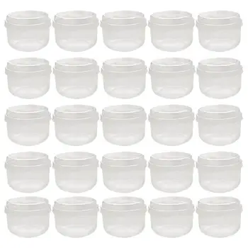 

50 Sets Cute Baking Pudding Cup High Temperature Resistant Japenese Pudding beaker with Lid (Transparent)